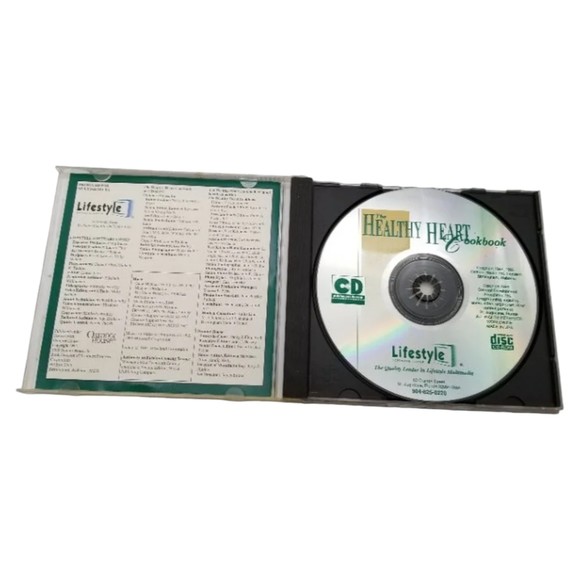 Vintage Healthy Heart Cookbook CD Rom Windows 1995 Cooking Light - Picture 3 of 4